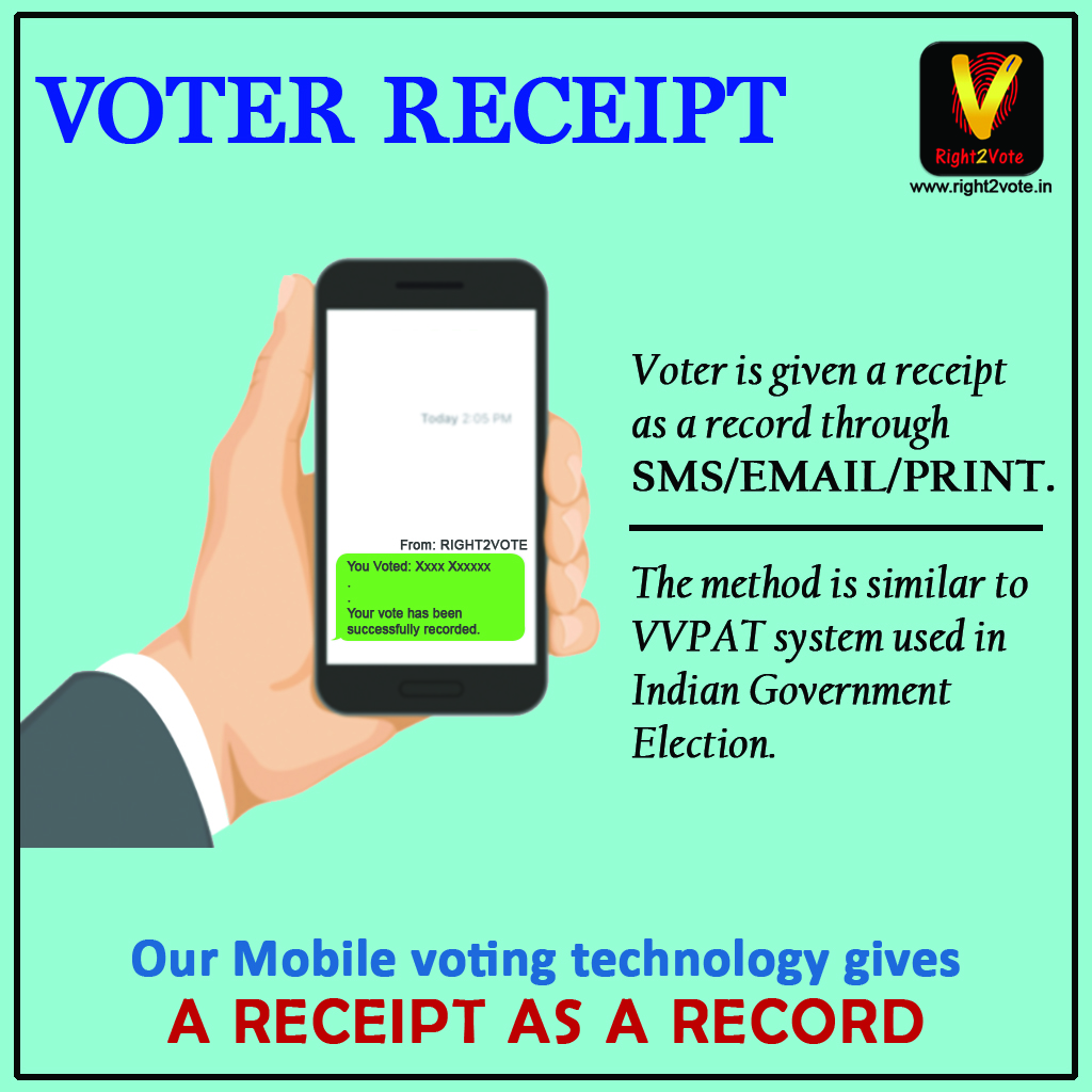 Features list Voter Receipt
